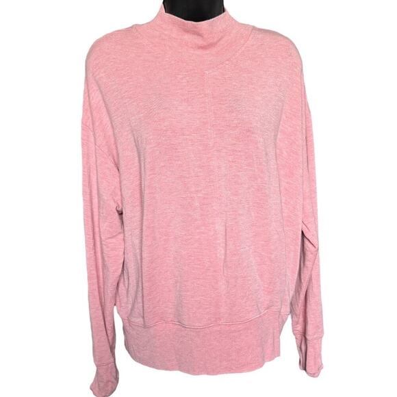 Athlete Pink Heather Apollo Crewneck Sweatshirt Size S - Picture 3 of 13